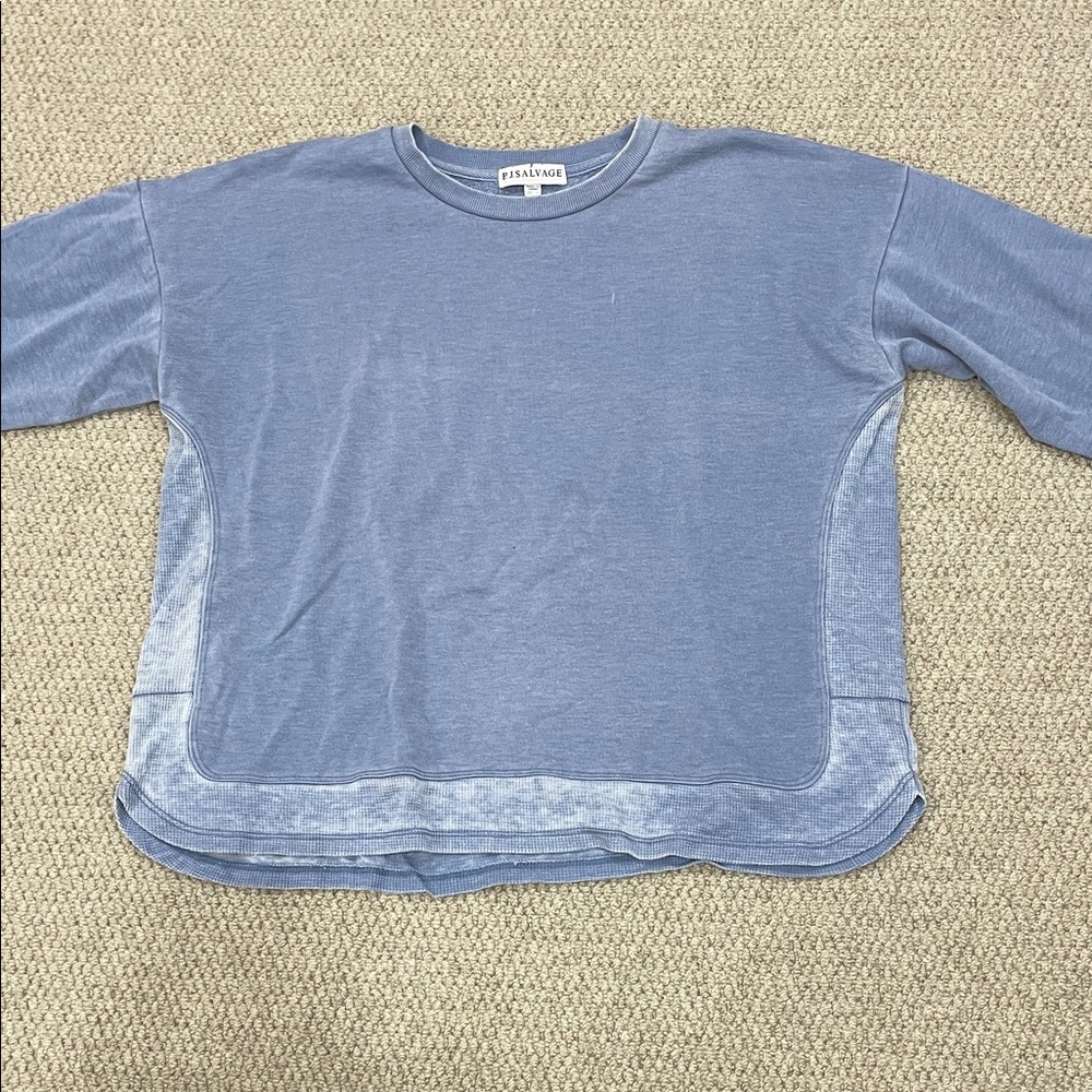 PJ Salvage Blue Crew Neck Sweater